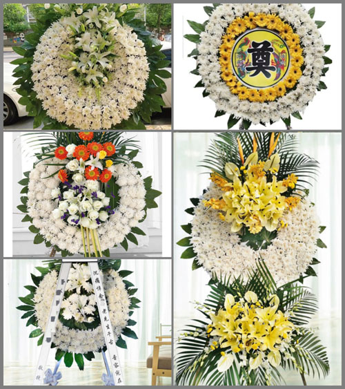 山西晋中灵石县两渡镇桑平峪村花圈速递